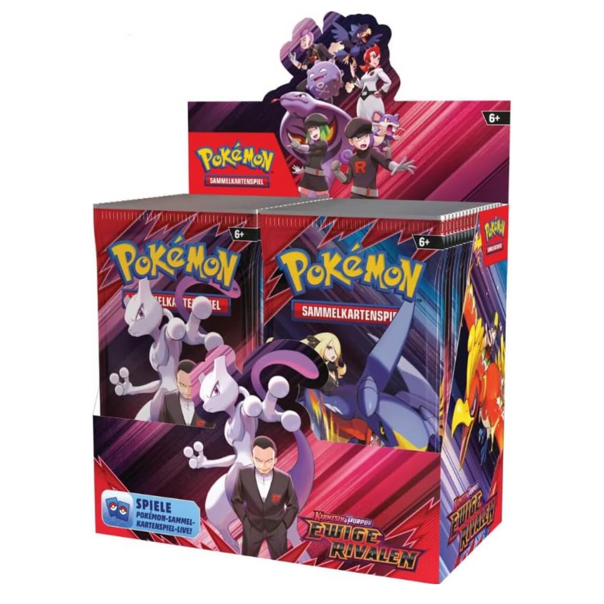 Karmesin & Purpur Ewige Rivalen Booster Display (DE)