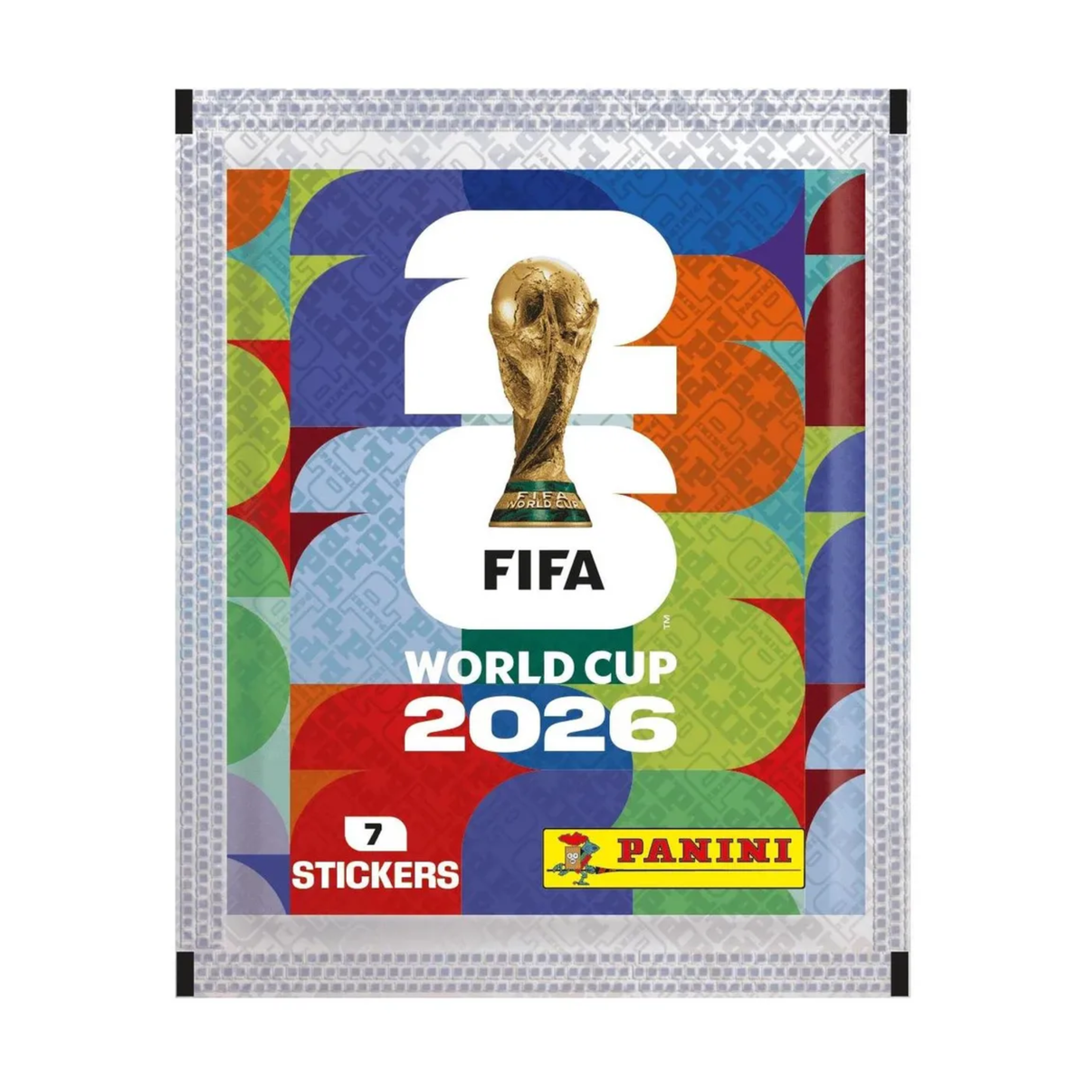 5x Offizielle FIFA World Cup 2026™ Sticker-Tüte mit je 7 Sticker