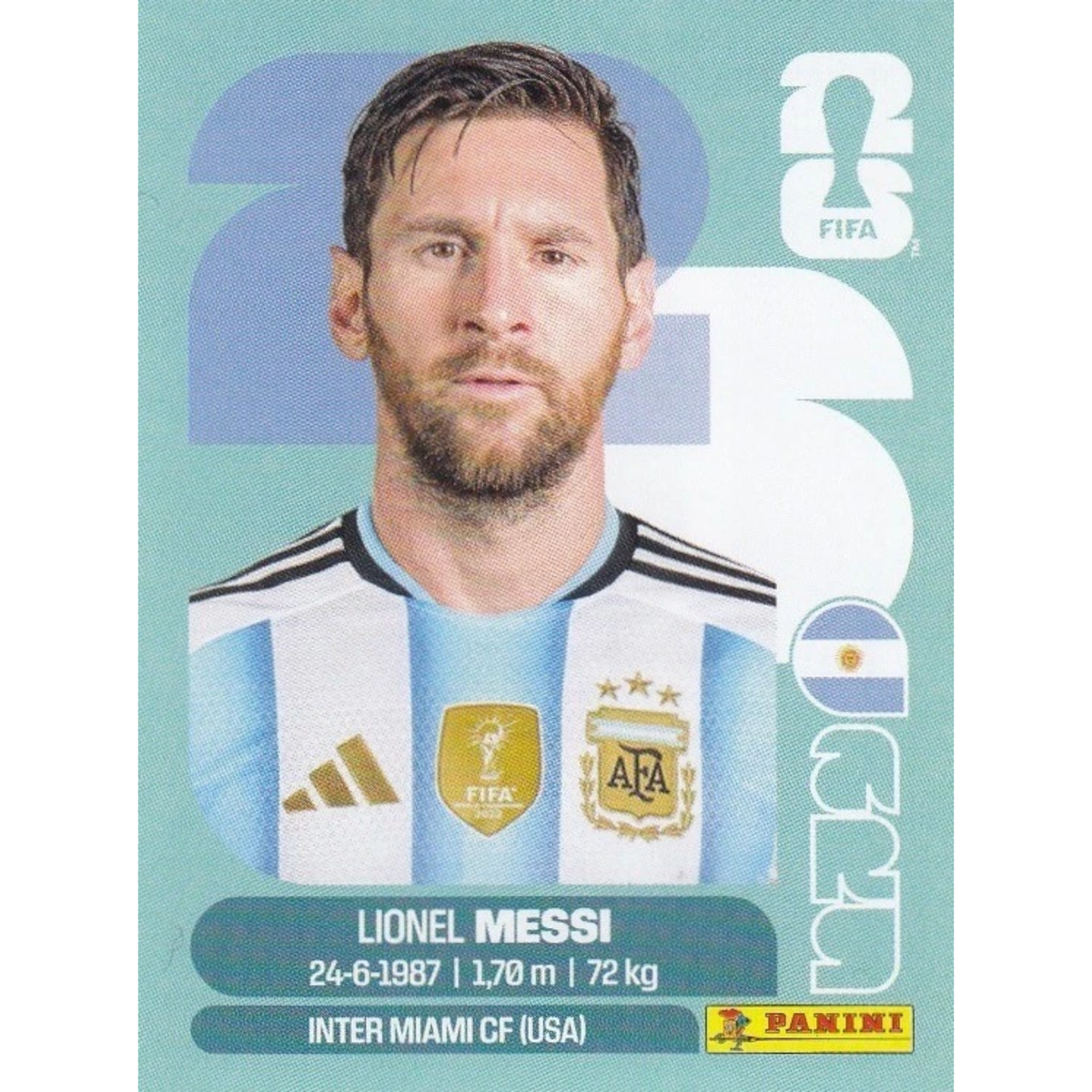 Panini 2026 World Cup WM America Sticker Lionel Messi