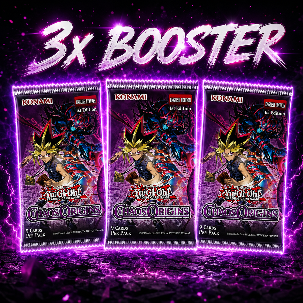 Yu-Gi-Oh! - Chaos Origins - 3x Booster Bundle (Englisch)