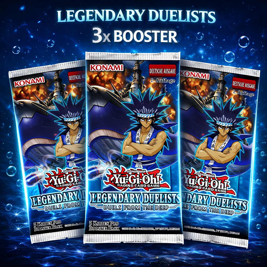 Yu-Gi-Oh! 3x Booster Duels from the Deep LED9 Booster Bundle (Englisch)