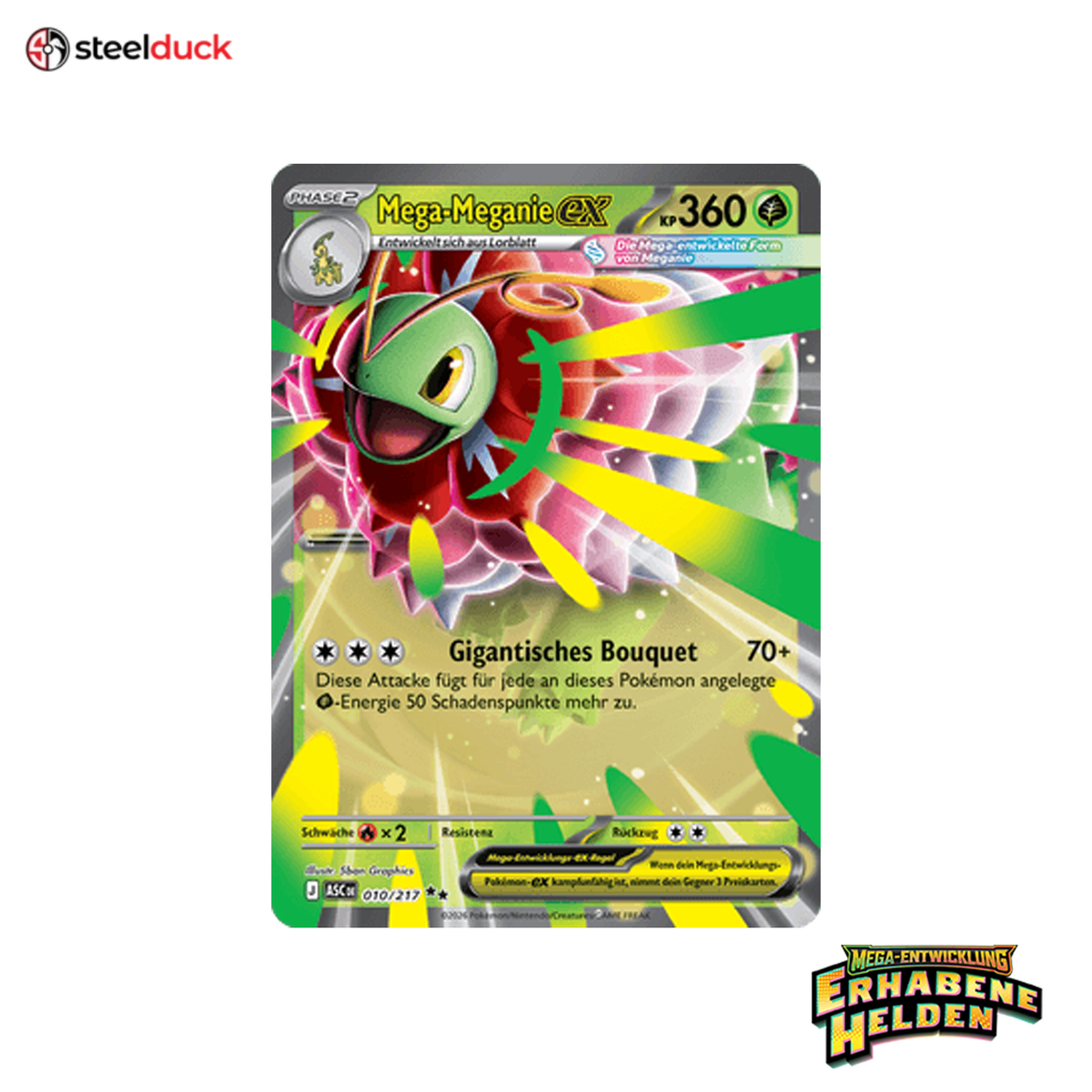 Mega-Meganie ex (010/217) Erhabene Helden - Double Rare
