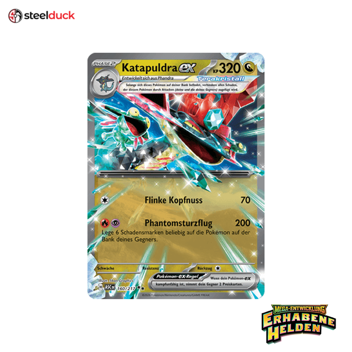 Katapuldra ex (160/217) Erhabene Helden - Double Rare