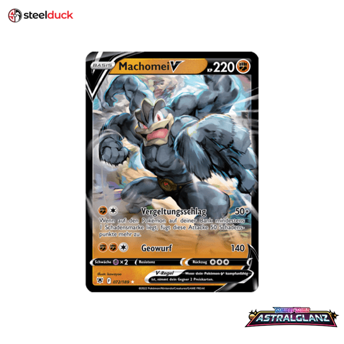 Machomei V (072/189) Astralglanz - Holo Rare V
