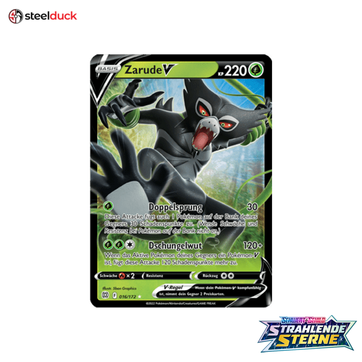 Zarude V (016/172) Strahlende Sterne - Holo Rare V