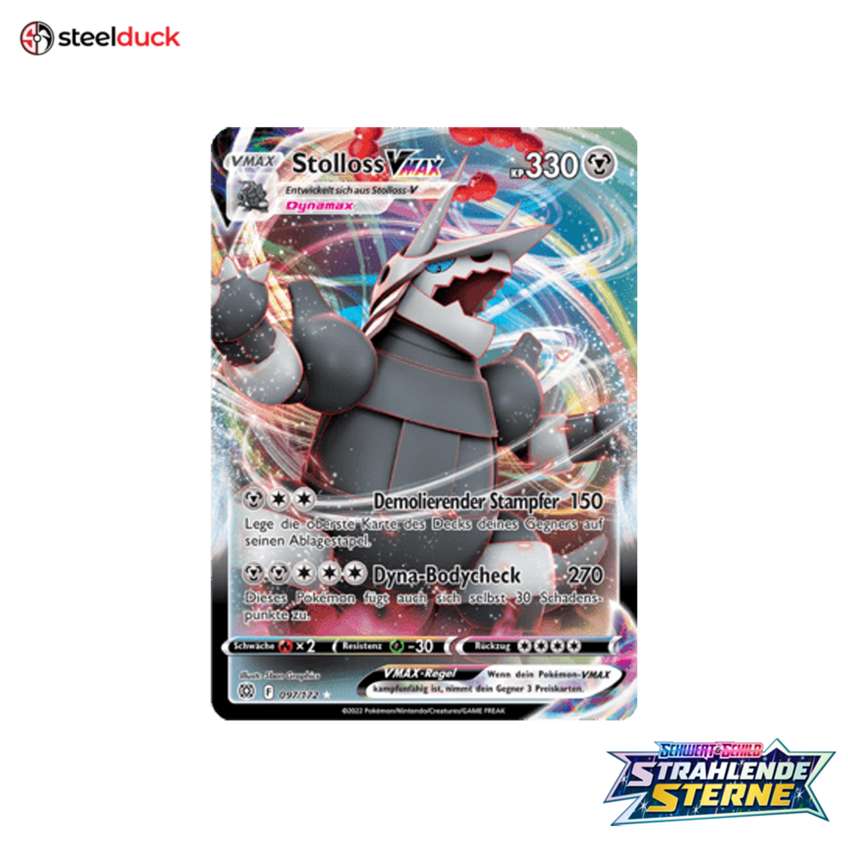 Stolloss VMAX (097/172) Strahlende Sterne - Holo Rare VMAX