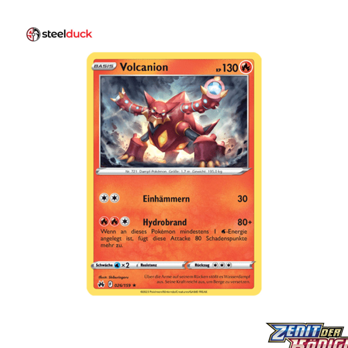 Volcanion (026/159) Zenit der Könige - Holo Rare
