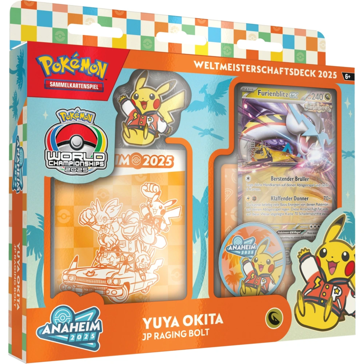 Pokemon - Weltmeisterschaftsdeck 2025 - Yuya Okita - JP Raging Bolt - Deutsch