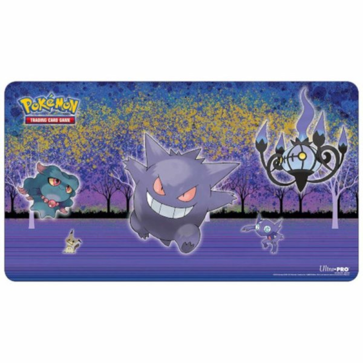 Pokemon Gallery Series - Haunted Hollow - Gengar, Skelabra, Zobiris, Traunfugil, Mimigma - Spielmatte - Ultra Pro - Playmat
