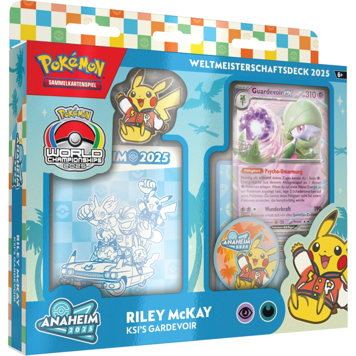 Pokemon - Weltmeisterschaftsdeck 2025 - Riley McKay - KSI's Guardevoir - Deutsch