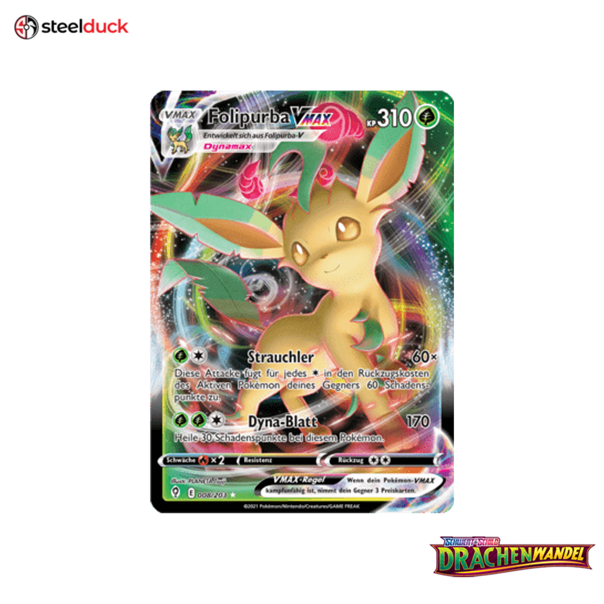 Folipurba VMAX (008/203) Drachenwandel - Holo Rare VMAX