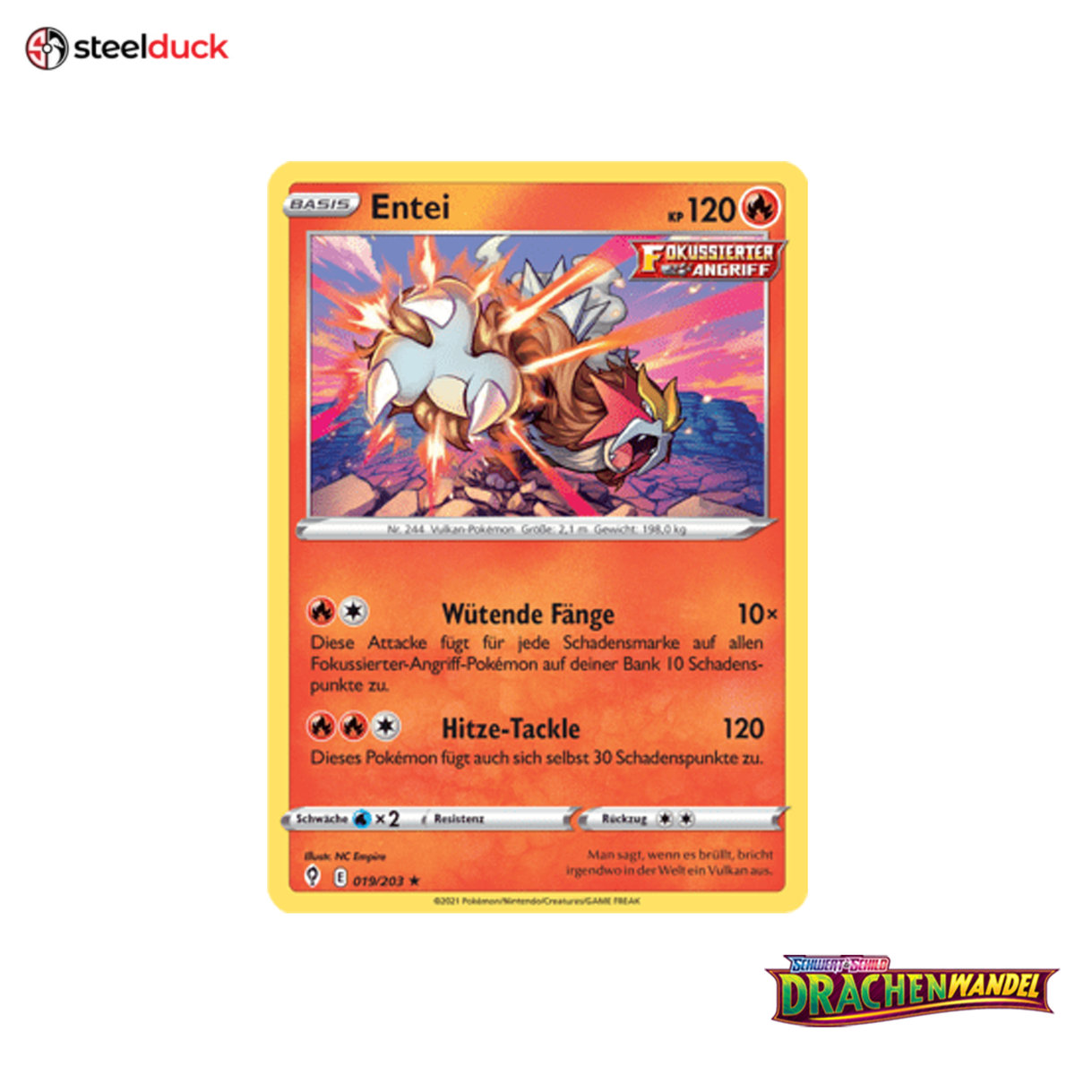 Entei (019/203) Drachenwandel - Holo Rare