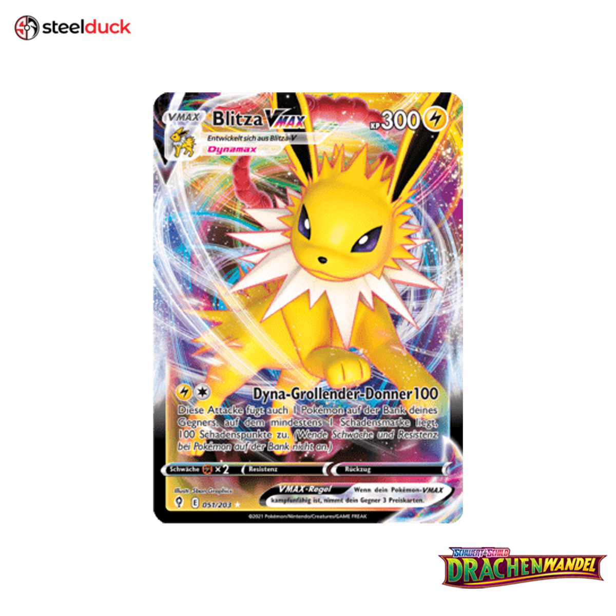 Blitza VMAX (051/203) Drachenwandel - Holo Rare VMAX