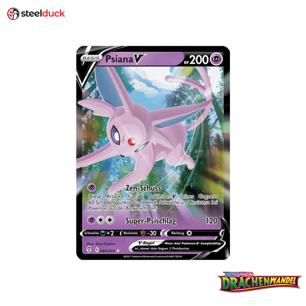 Psiana V (064/203) Drachenwandel - Holo Rare V