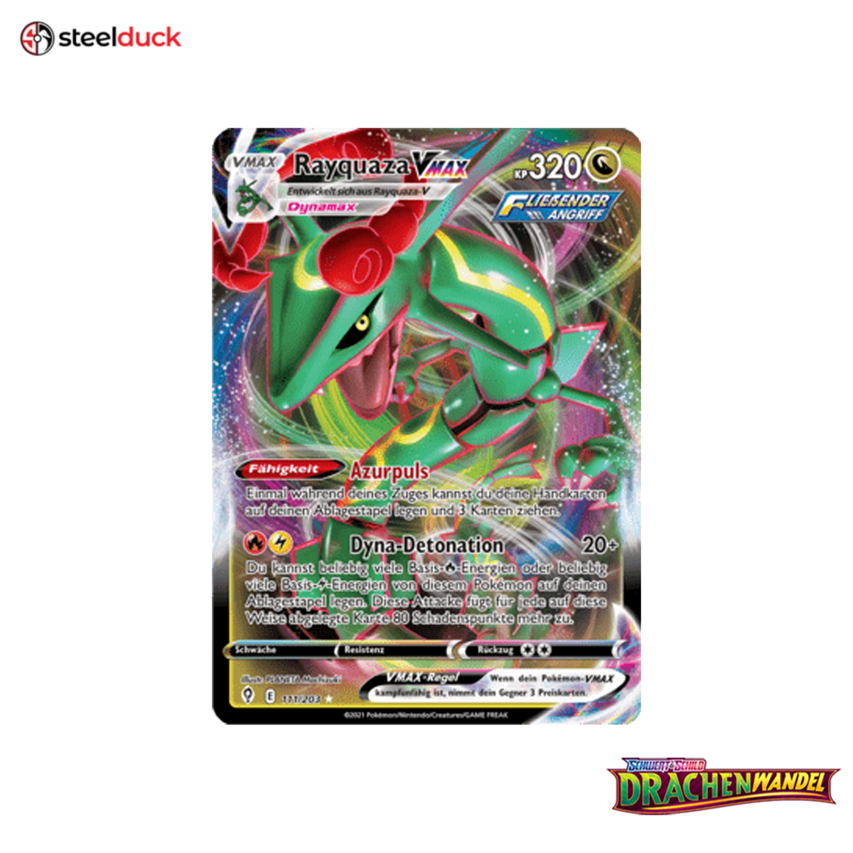 Rayquaza VMAX (111/203) Drachenwandel - Holo Rare VMAX