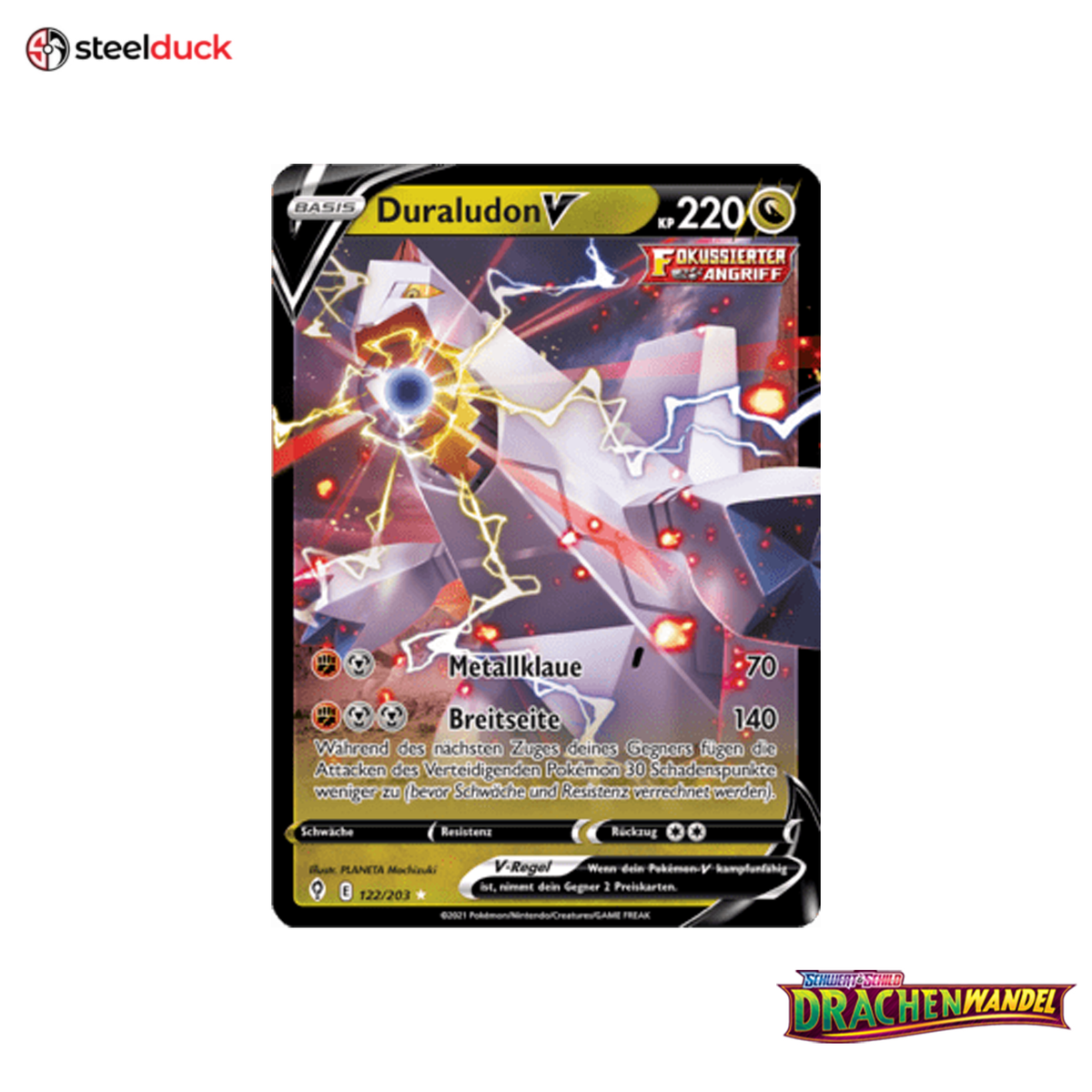 Duraludon V (122/203) Drachenwandel - Holo Rare V