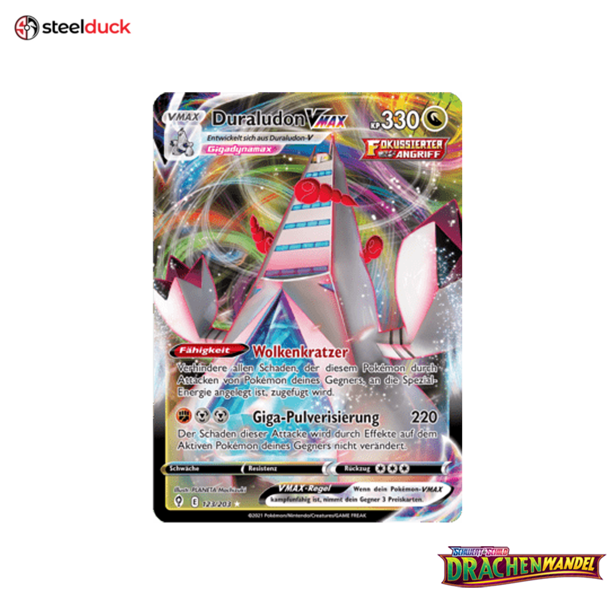 Duraludon VMAX (123/203) Drachenwandel - Holo Rare VMAX