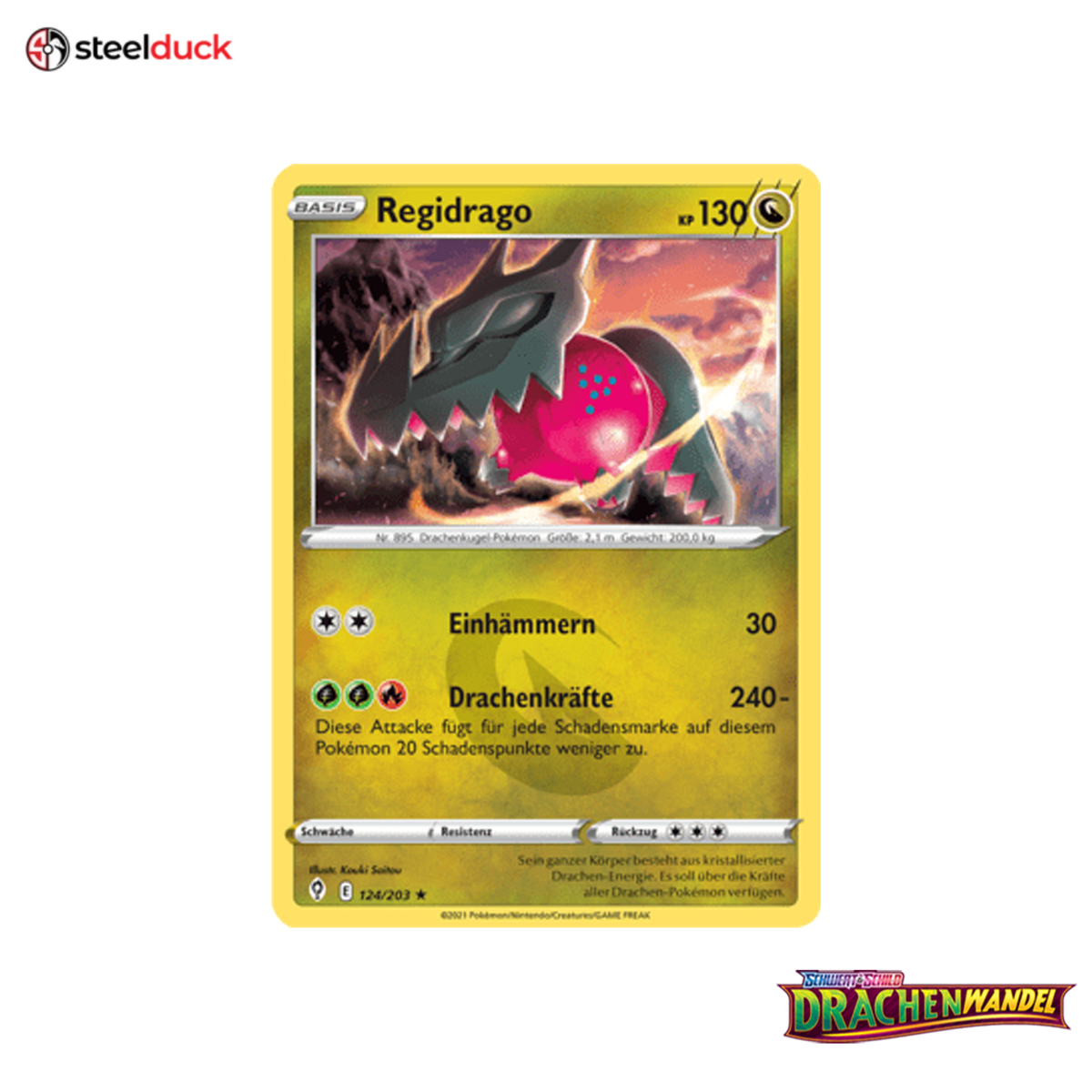 Regidrago (124/203) Drachenwandel - Holo Rare