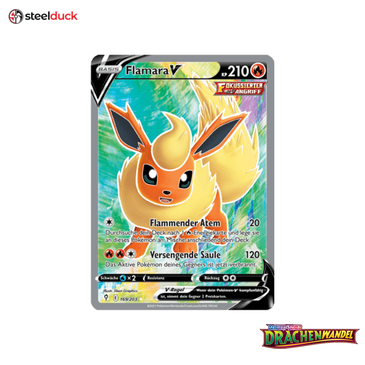 Flamara V (169/203) Drachenwandel - Ultra Rare