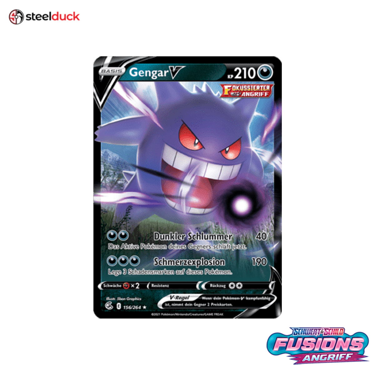 Gengar V (156/264) Fusionsangriff - Holo Rare V