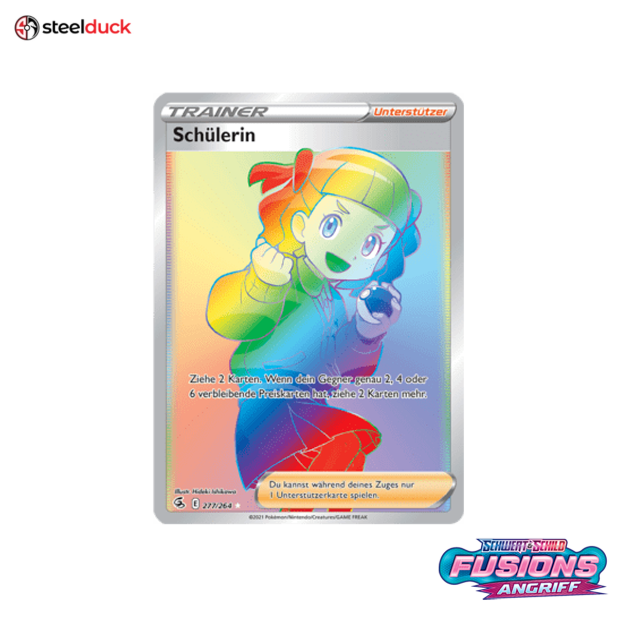 Schülerin (277/264) Fusionsangriff - Rainbow Rare