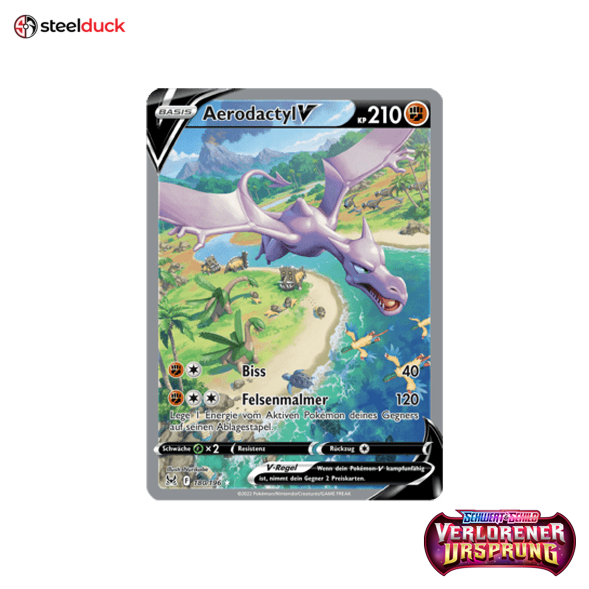 Aerodactyl V (180/196) Verlorener Ursprung - Ultra Rare