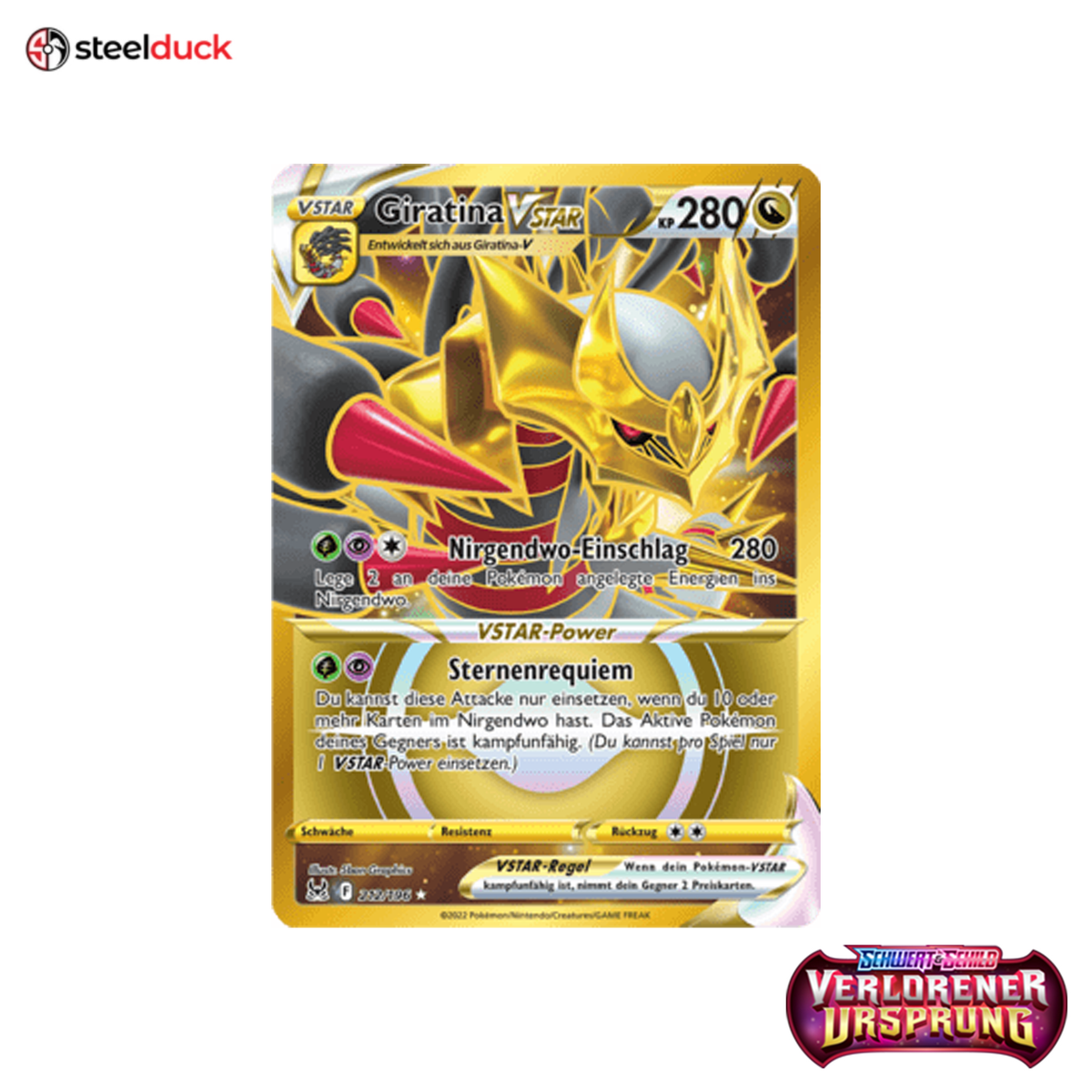 Giratina VSTAR (212/196) Verlorener Ursprung - Secret Rare