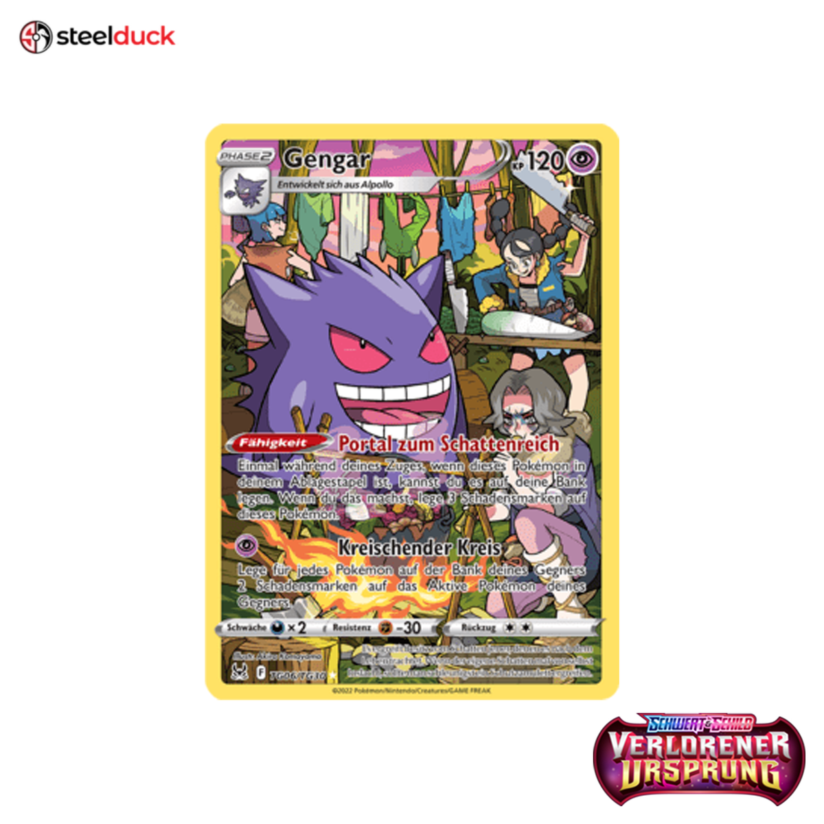Gengar (TG06/TG30) Verlorener Ursprung - Trainer Gallery Holo Rare