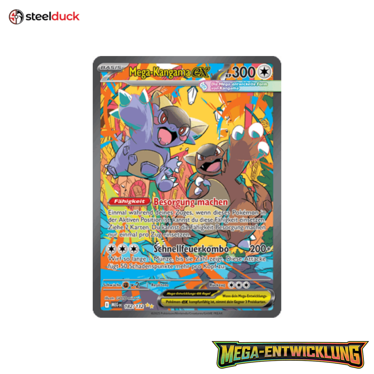 Mega-Kangama ex (182/132) Mega-Entwicklung - Special Illustration Rare
