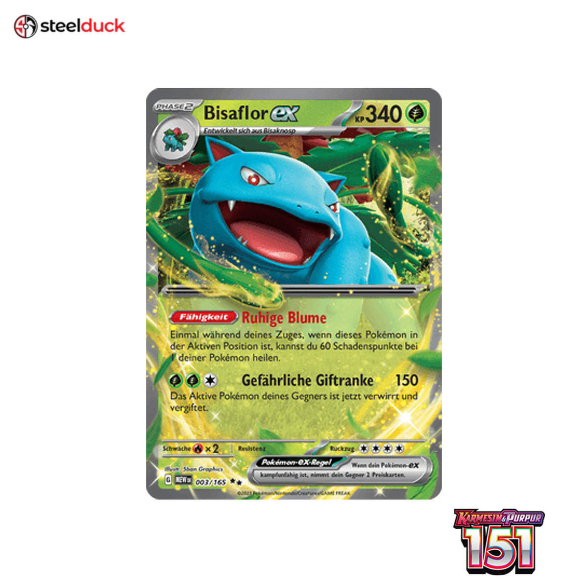 Bisaflor ex (003/165) 151 - Double Rare