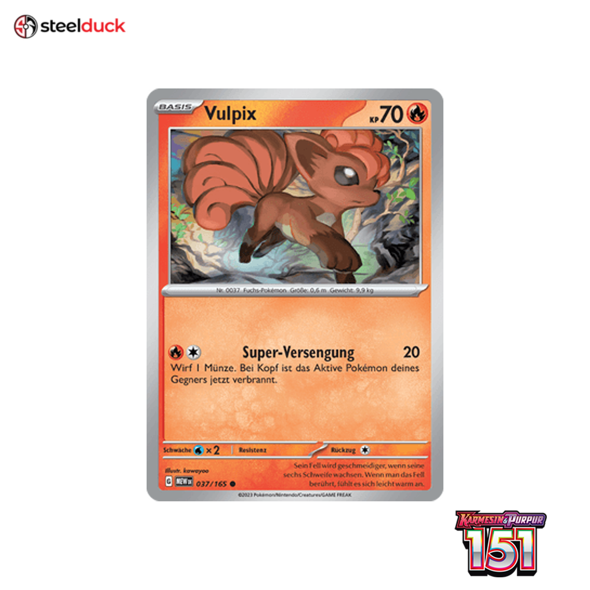 Vulpix (037/165) 151 - Common