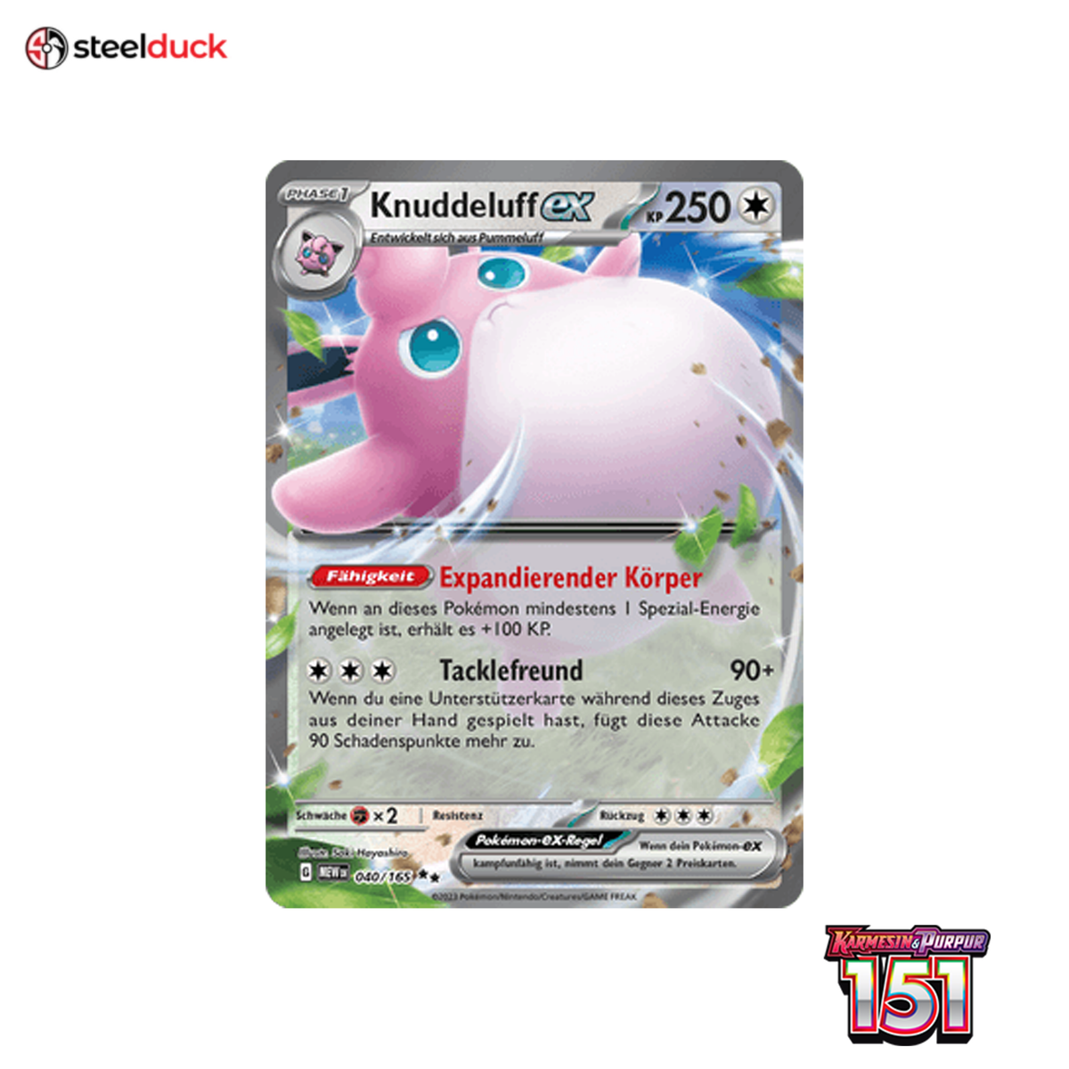 Knuddeluff ex (040/165) 151 - Double Rare