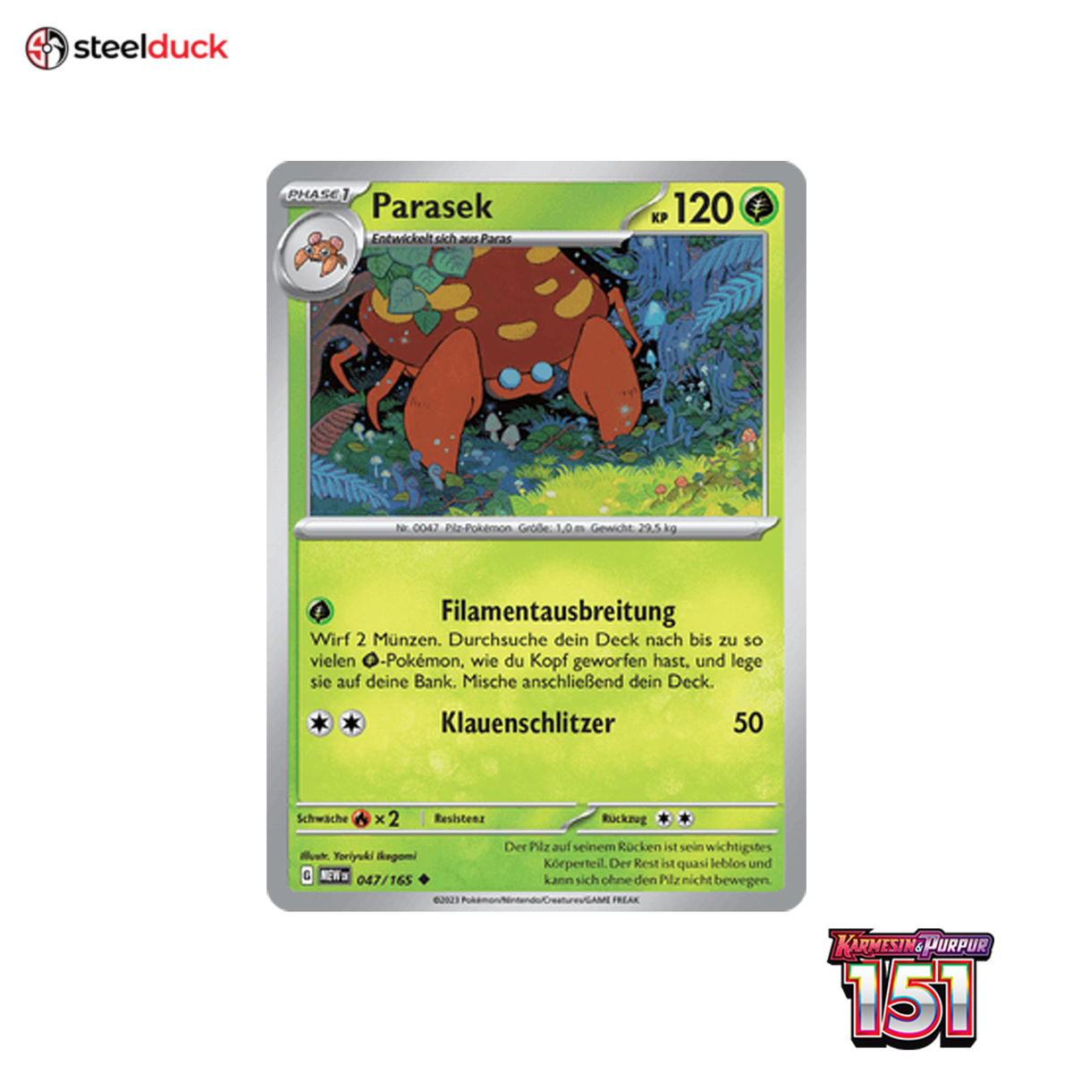 Parasek (047/165) 151 - Uncommon