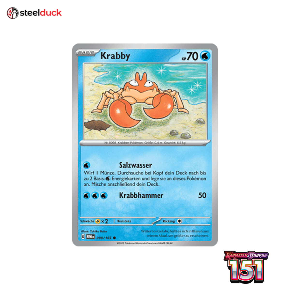 Krabby (098/165) 151 - Common