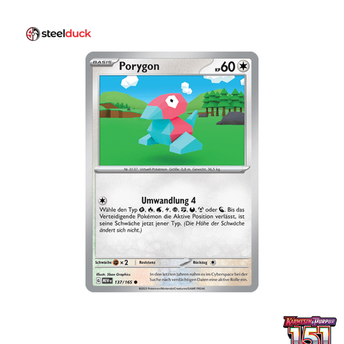 Porygon (137/165) 151 - Common
