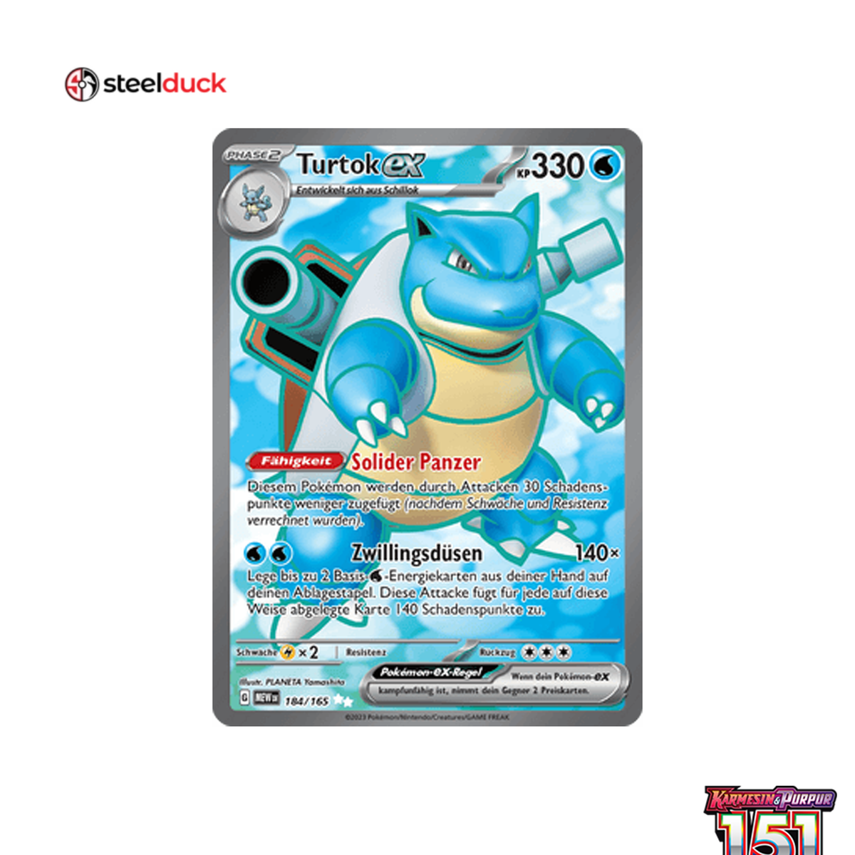 Turtok ex (184/165) 151 - Ultra Rare