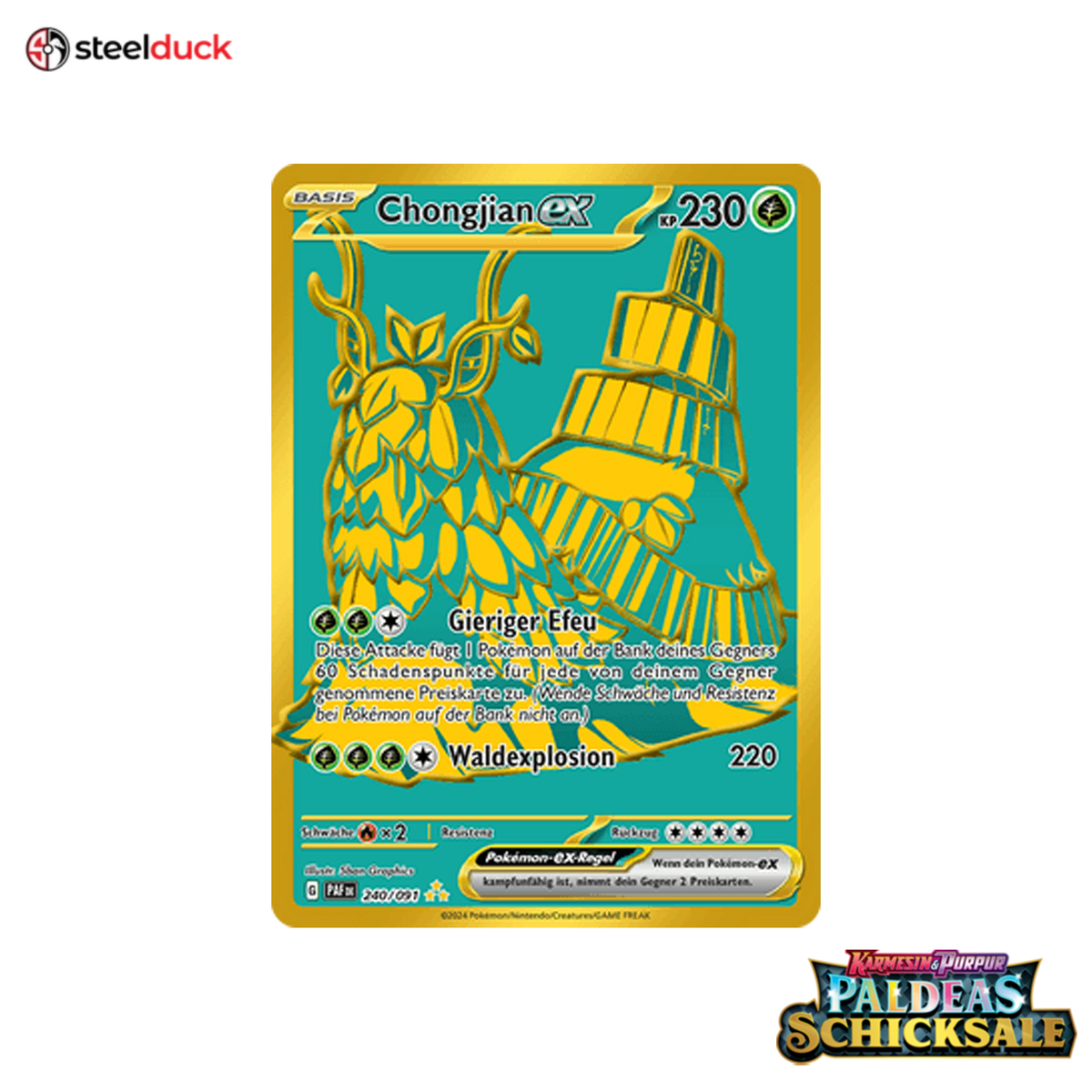 Chongjian ex (240/091) Paldeas Schicksale - Secret Rare