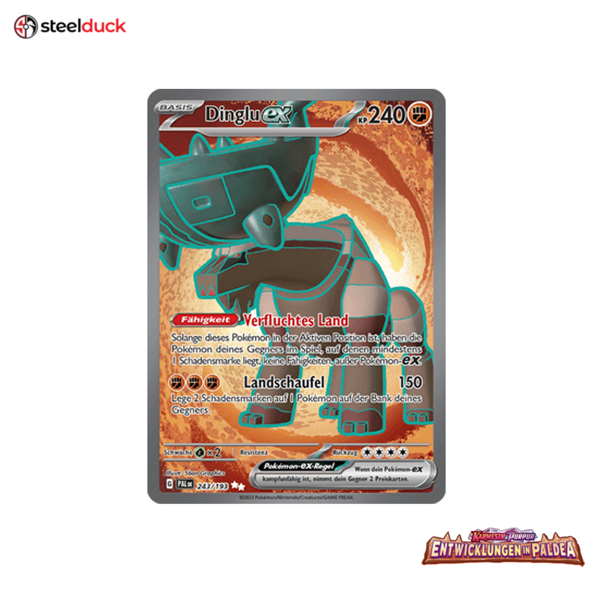 Dinglu ex (243/193) Entwicklungen in Paldea - Ultra Rare