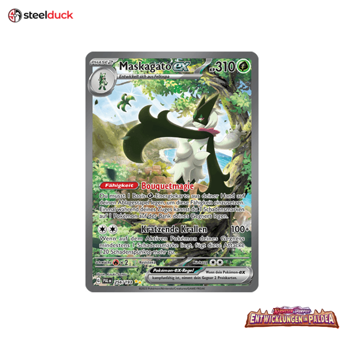 Maskagato ex (256/193) Entwicklungen in Paldea - Special Illustration Rare