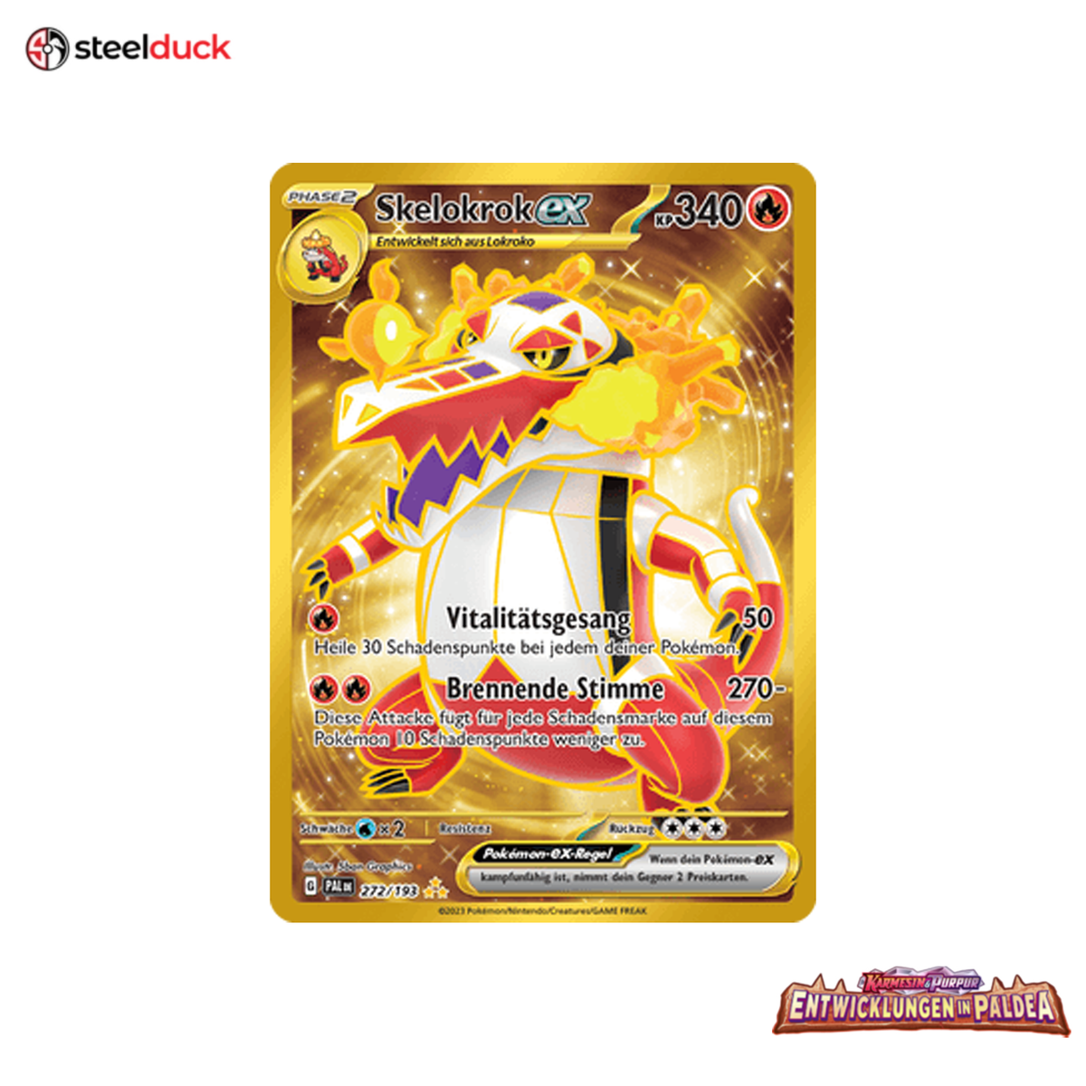Skelokrok ex (272/193) Entwicklungen in Paldea - Secret Rare