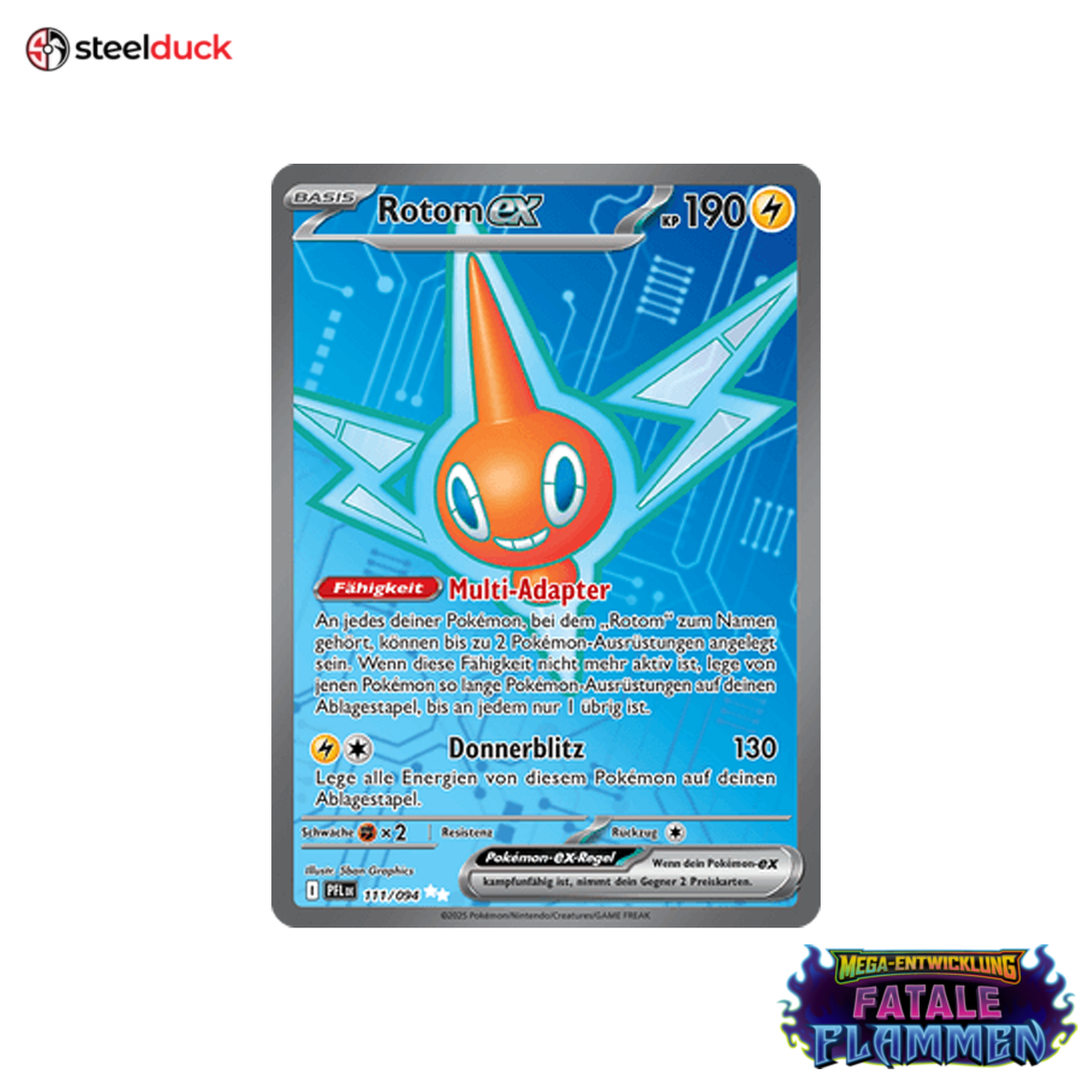Rotom ex (111/094) Fatale Flammen - Ultra Rare