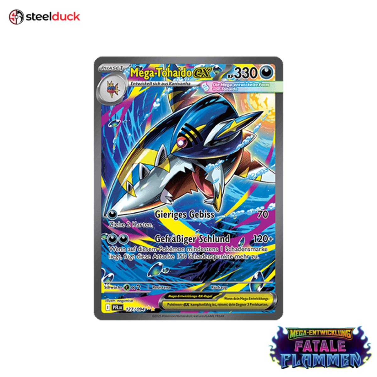Mega-Tohaido ex (127/094) Fatale Flammen - Special Illustration Rare