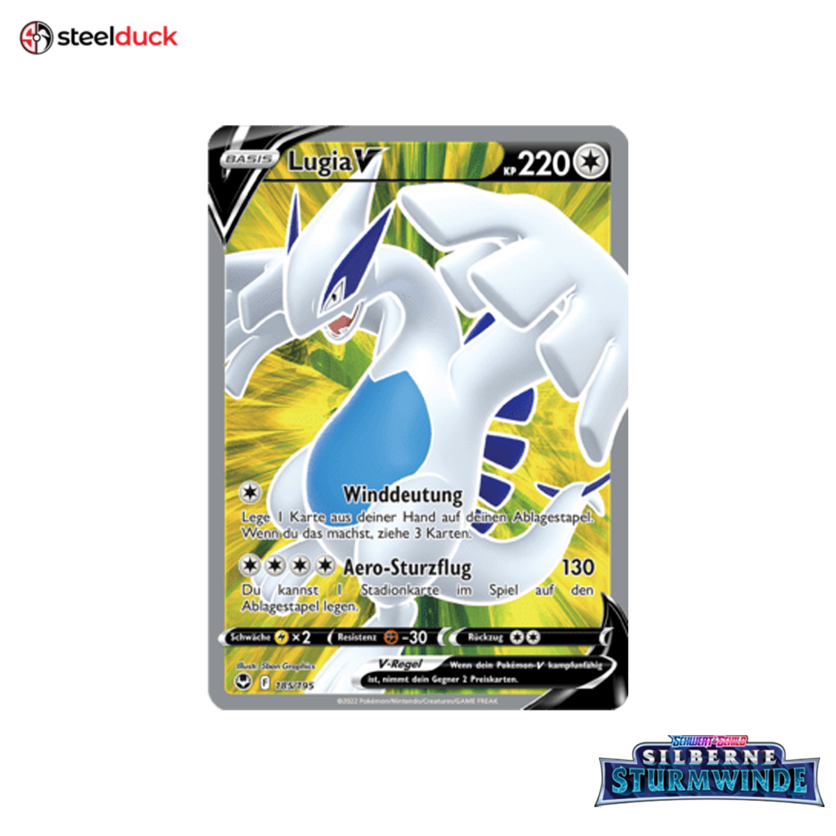 Lugia V (185/195) Silberne Sturmwinde - Ultra Rare