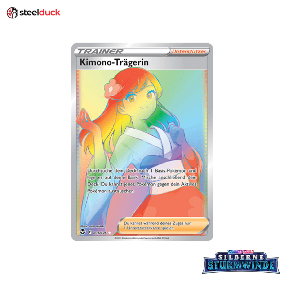 Kimono-Trägerin (205/195) Silberne Sturmwinde - Rainbow Rare