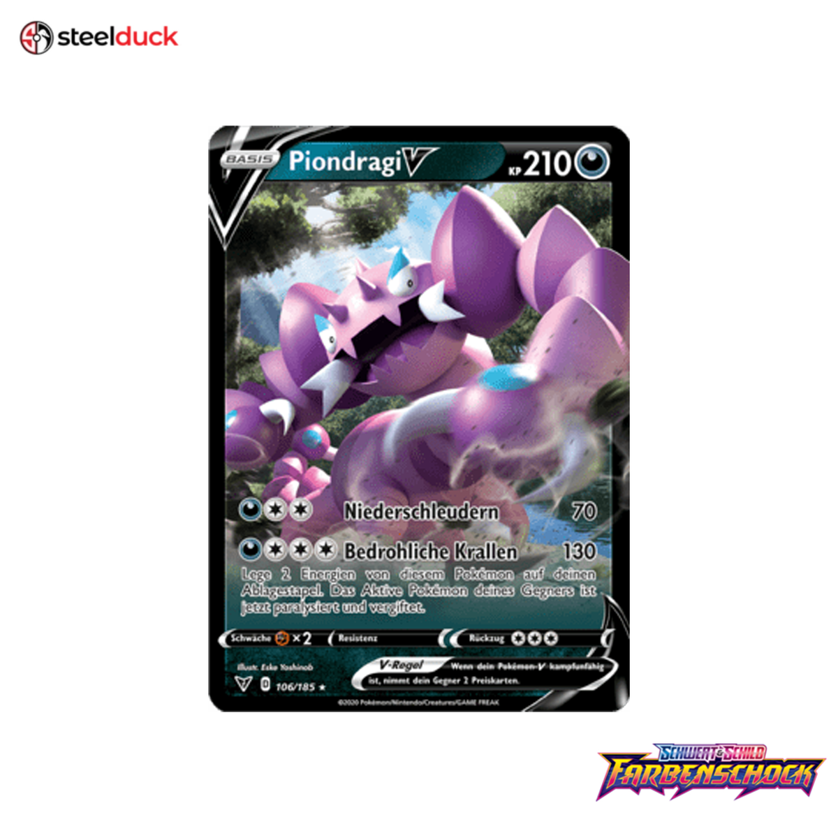 Piondragi V (106/185) Farbenschock - Holo Rare V