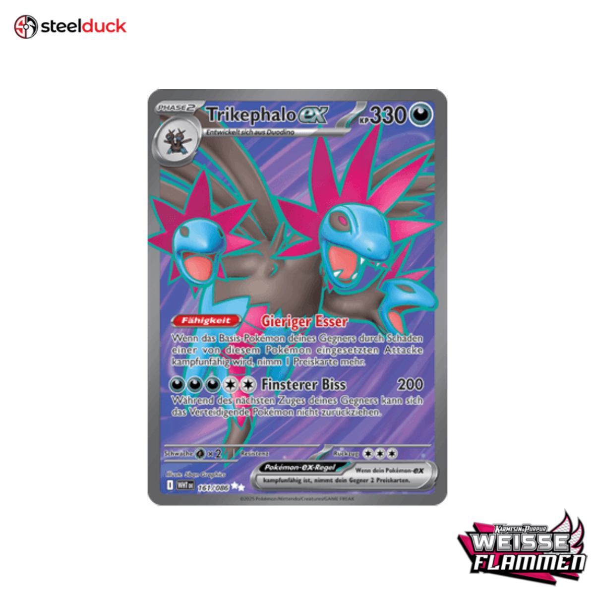 Trikephalo ex (161/086) Weiße Flammen - Ultra Rare