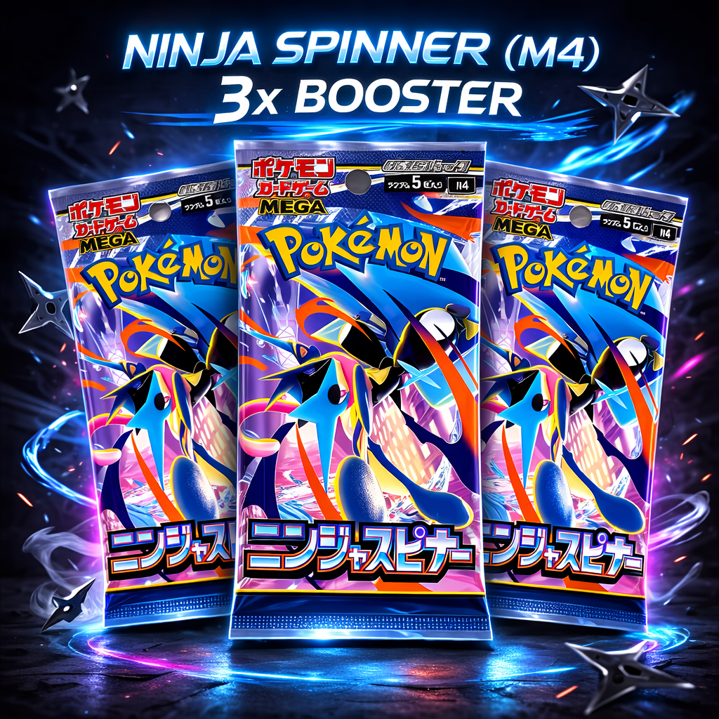 Pokémon 3x Booster Ninja Spinner (M4) Booster Bundle (JP)