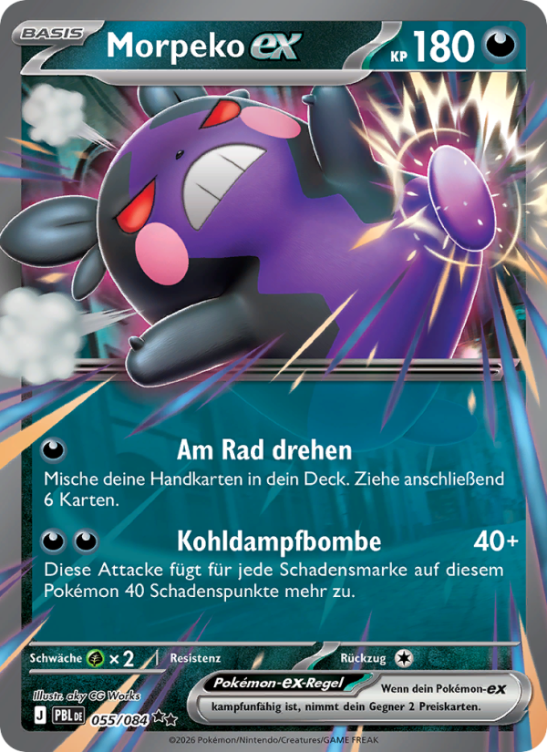 Morpeko ex (055/084) Dunkelnacht - Double Rare