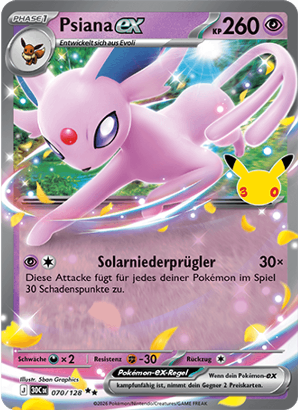 Psiana ex (070/128) 30 Jahre - Double Rare