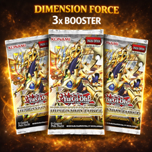 Yu-Gi-Oh! 3x Booster Dimension Force DIFO Booster Bundle 1. Auflage (Englisch)